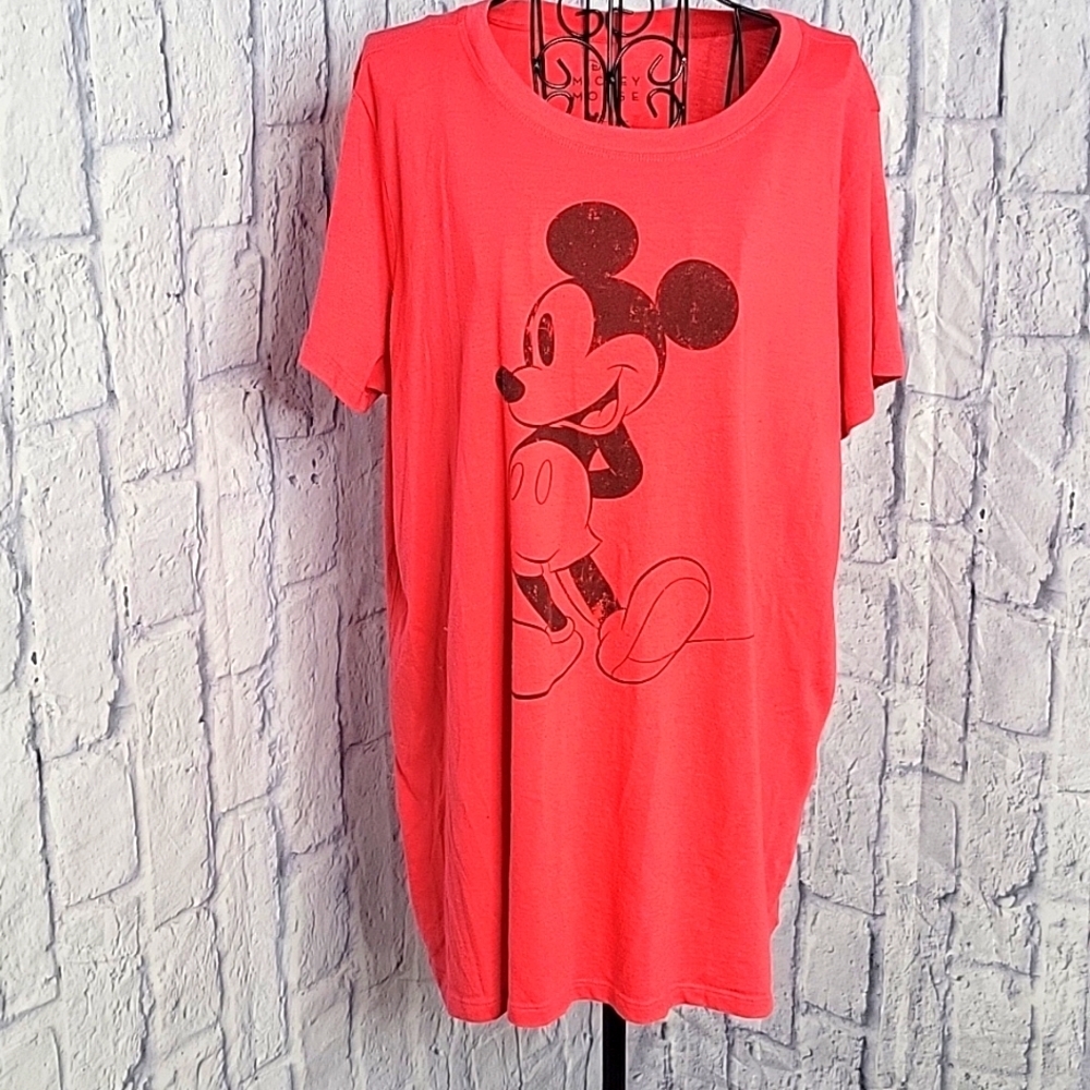 DISNEY Mickey Mouse Red and Black Shirt